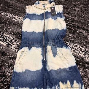 Girls Guess Demim romper brand new size 12
